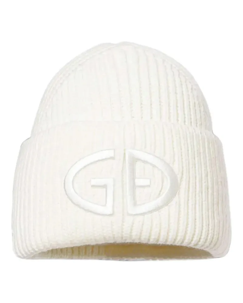 GOLDBERGH Valerie logo-embroidered ribbed-knit beanie hat - Weiß Weiß
