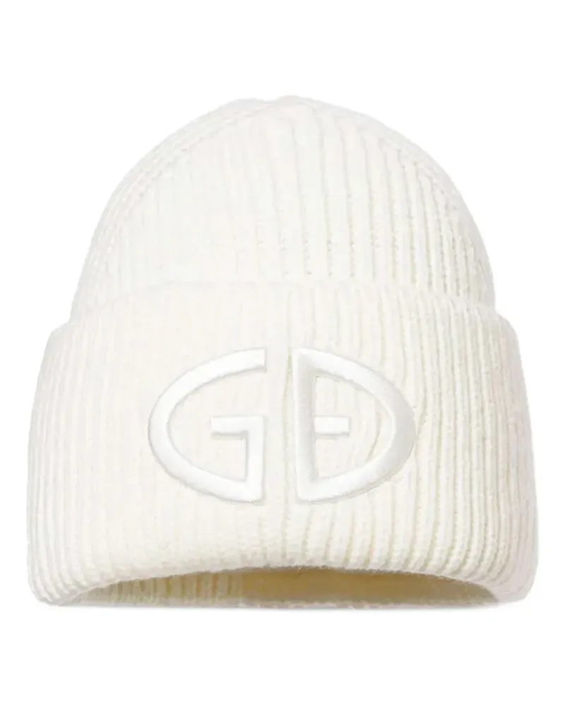 GOLDBERGH Valerie Beanie aus Rippstrick mit Logo-Stickerei - Weiß Weiß