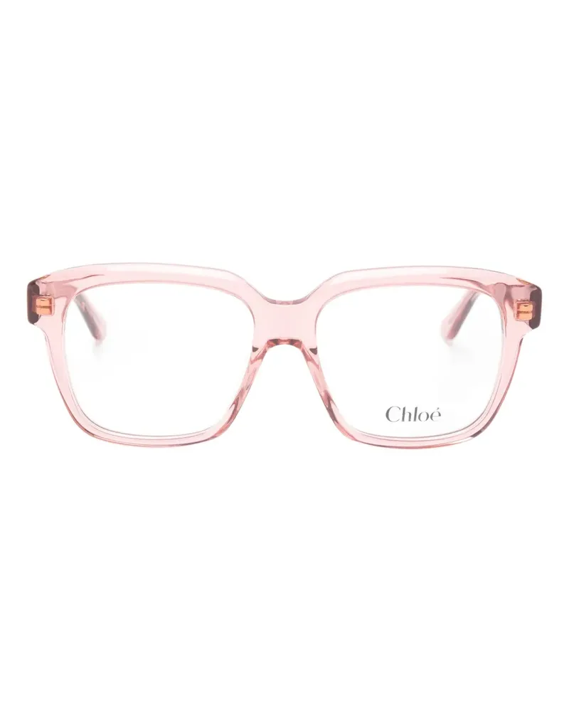 Chloé Brille mit eckigem Gestell - Rosa Rosa