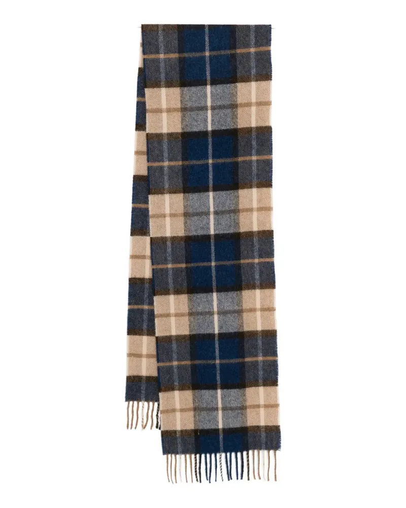 Norse Projects Moon checked scarf - Blau Blau
