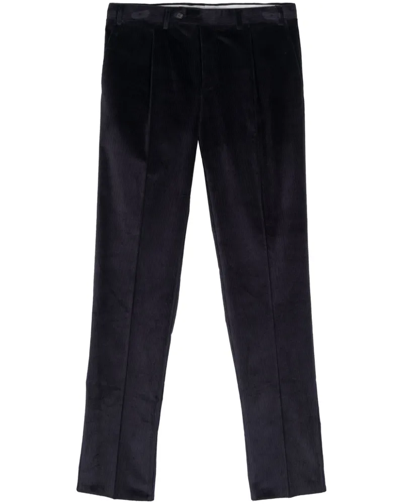 Canali Hose aus Cord - Blau Blau