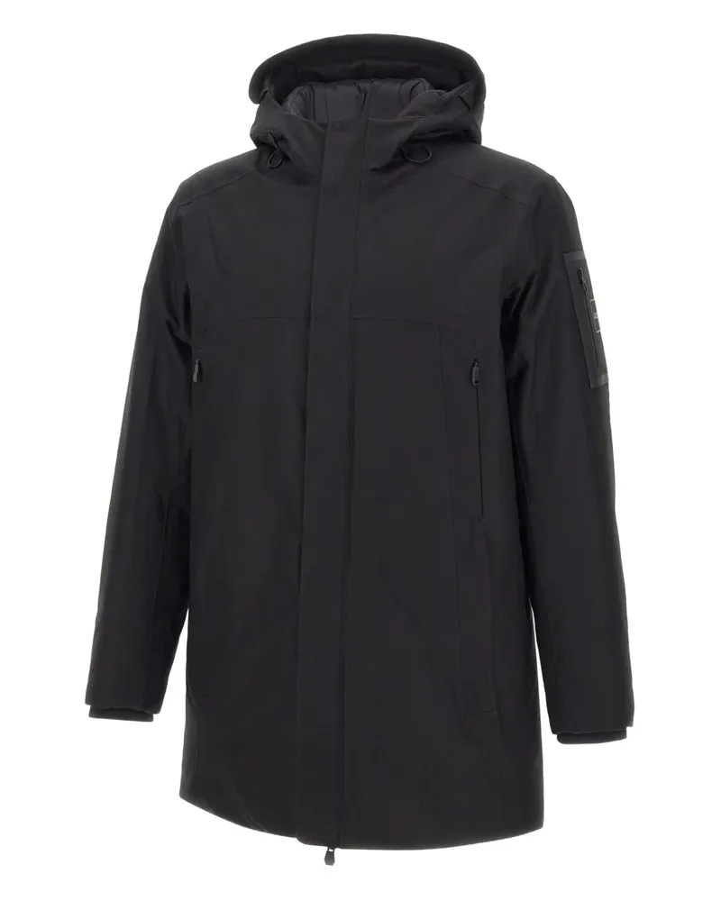 HUGO BOSS Hexatech drawstring hooded coat - Schwarz Schwarz