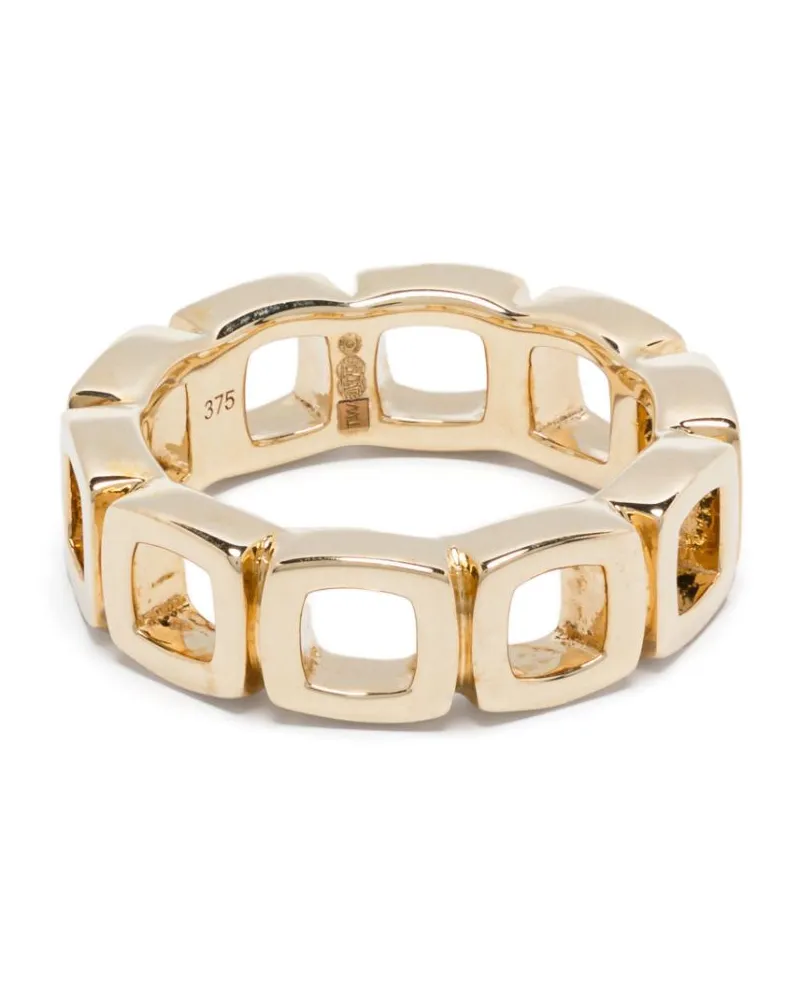 Tom Wood 9kt Cushion Gelbgoldring Gold