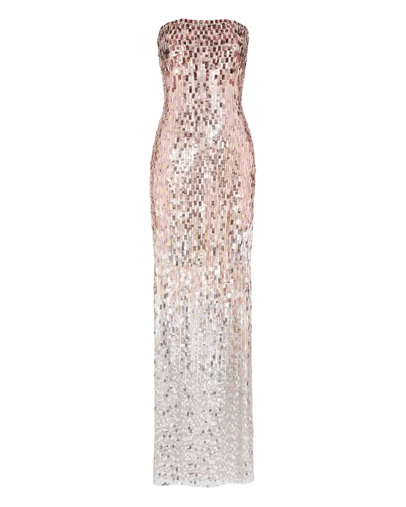 Jenny Packham Lucille Maxikleid - Grau Grau