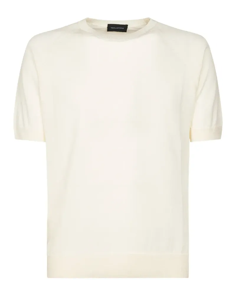Tagliatore Kurzärmeliges Raglan-Poloshirt - Weiß Weiß