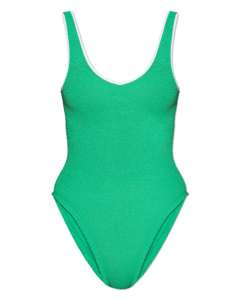 Hunza G FAYE SWIM M CRINKLE EMERALD - Grün Grün