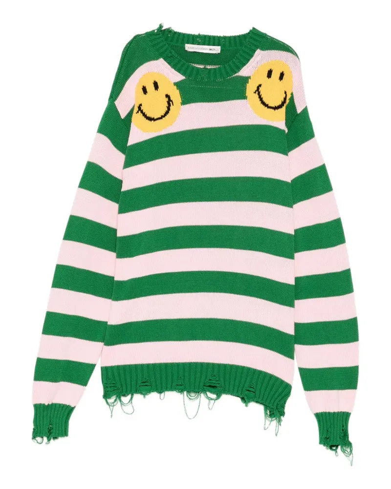 Joshua Sanders Pullover mit Smiley - Rosa Rosa