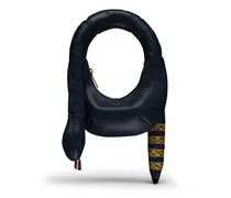 Mini Snake Schultertasche - Blau