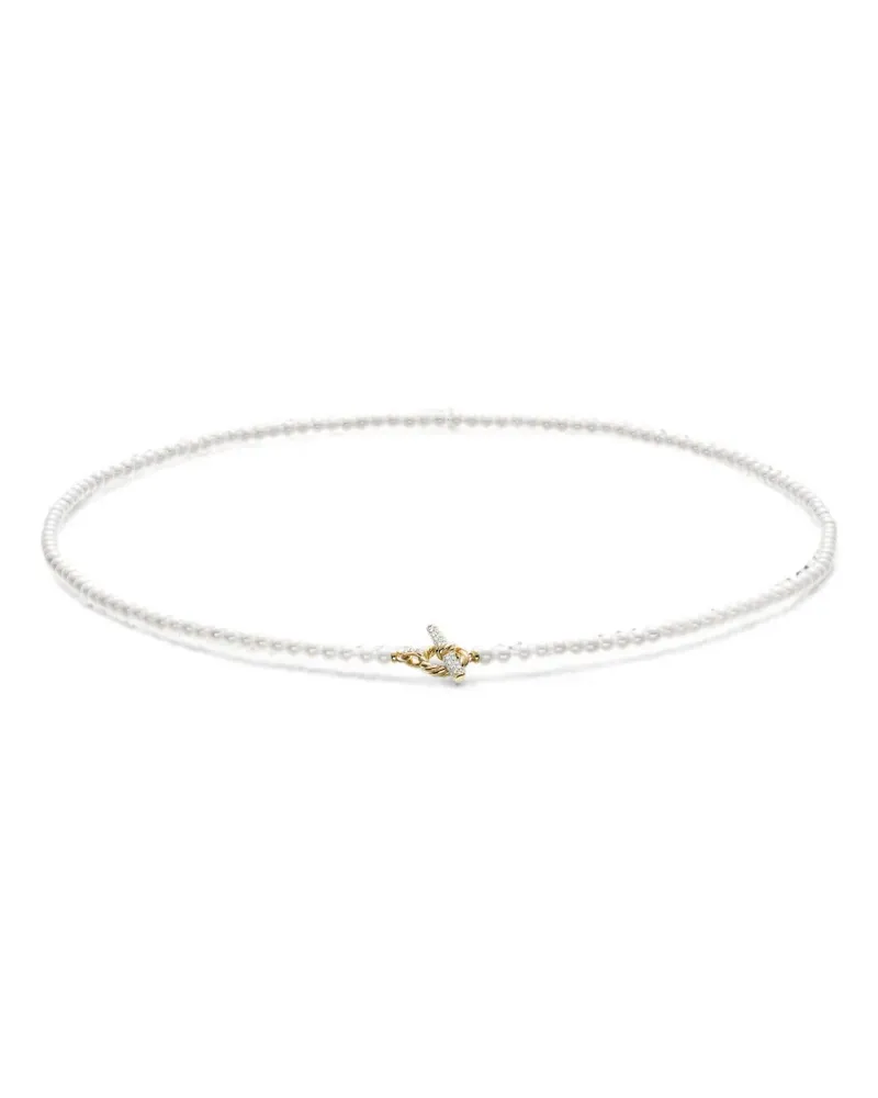 David Yurman Pearl Classics Halskette mit Perlen und Diamanten - Gold Gold