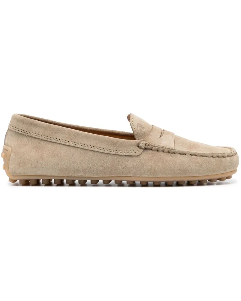 TOD'S Gommino Loafer aus Wildleder - Braun Braun