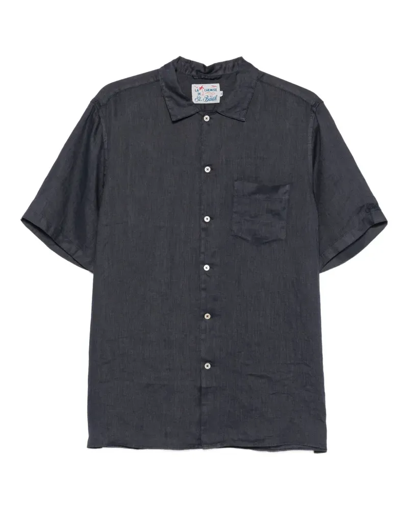 MC2 Saint Barth linen chest-pocket shirt - Blau Blau