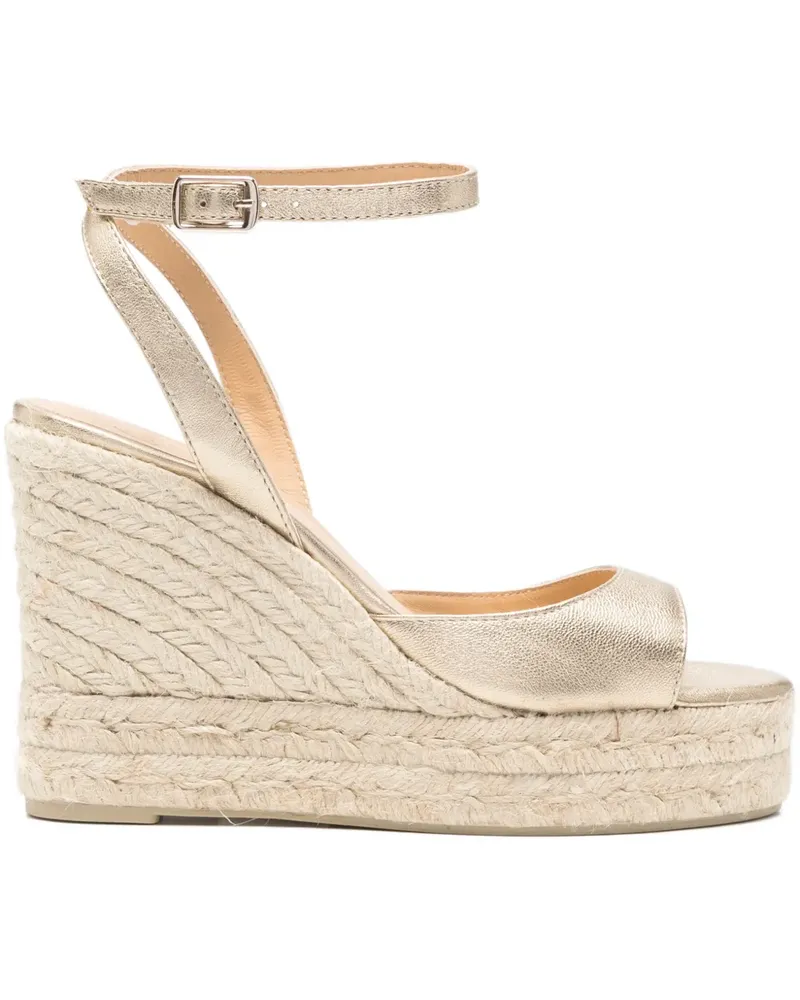 Castañer Espadrilles mit Knöchelriemen - Gold Gold