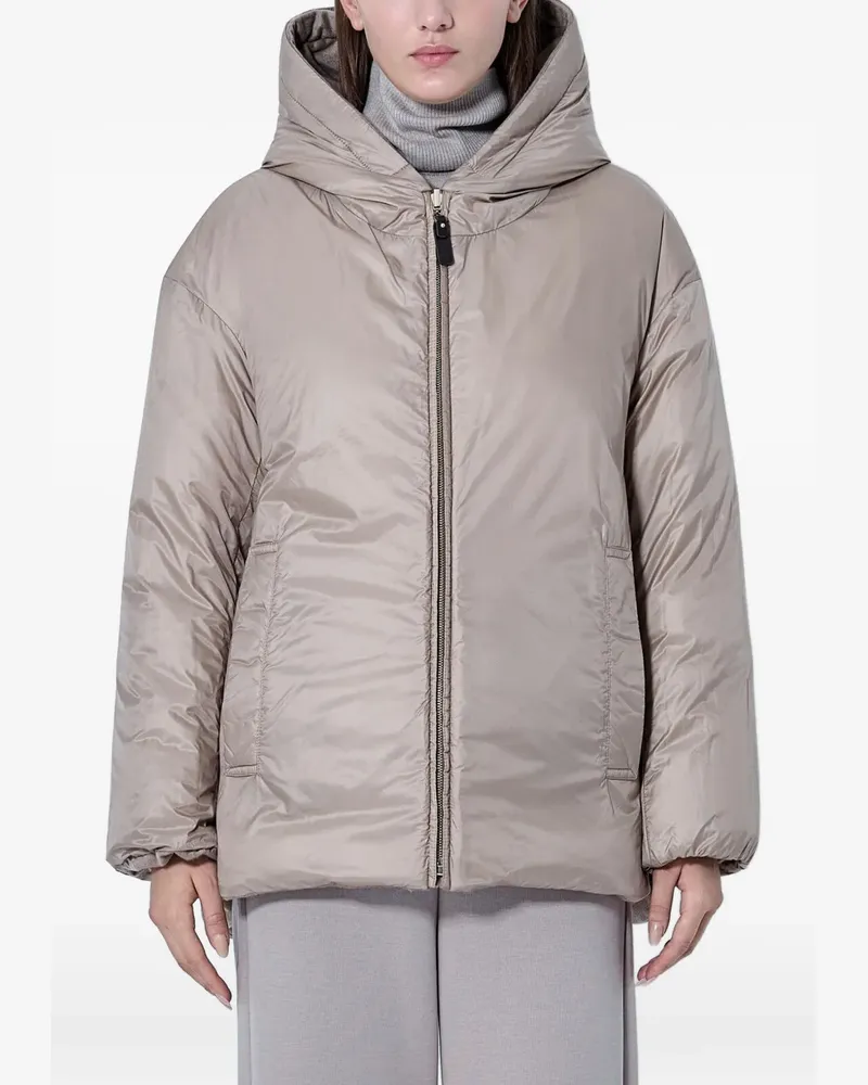 Max Mara hooded cashmere puffer jacket - Nude Nude