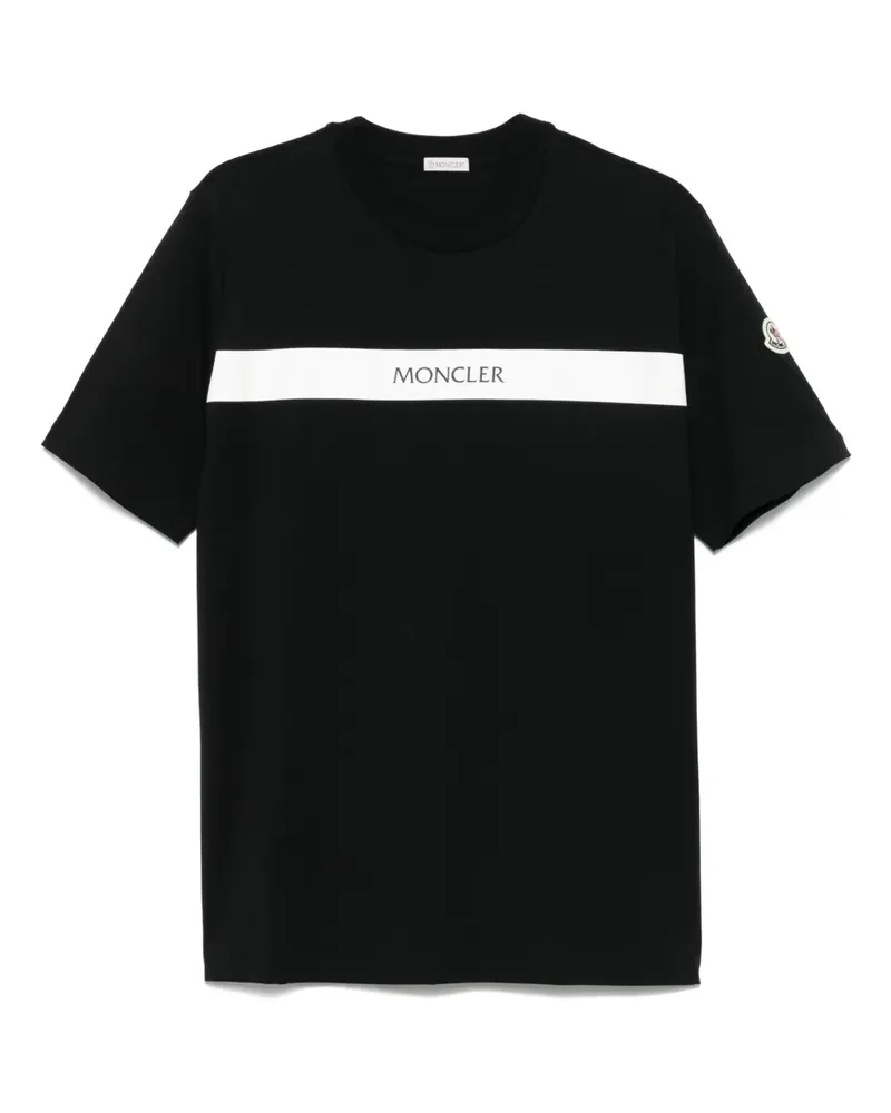 Moncler Kurzärmeliges T-Shirt - Schwarz Schwarz