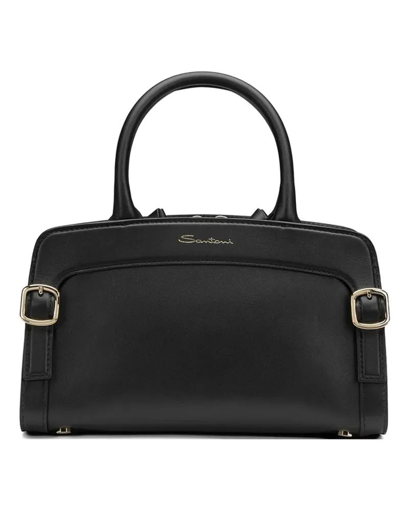 Santoni buckle-detail tote bag - Schwarz Schwarz