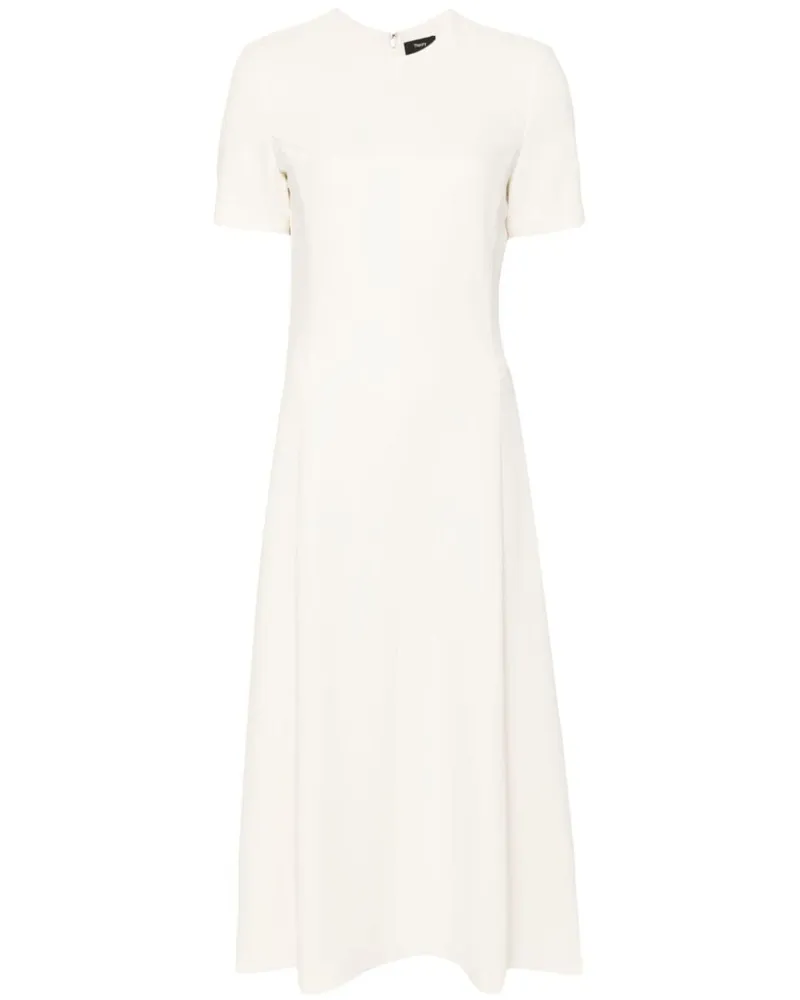 Theory Mittellanges Kreppkleid - Nude Nude