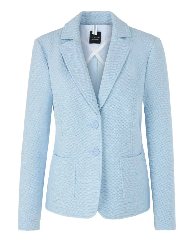 Marc Cain Gemusterter Blazer mit Knopfleiste - Blau Blau