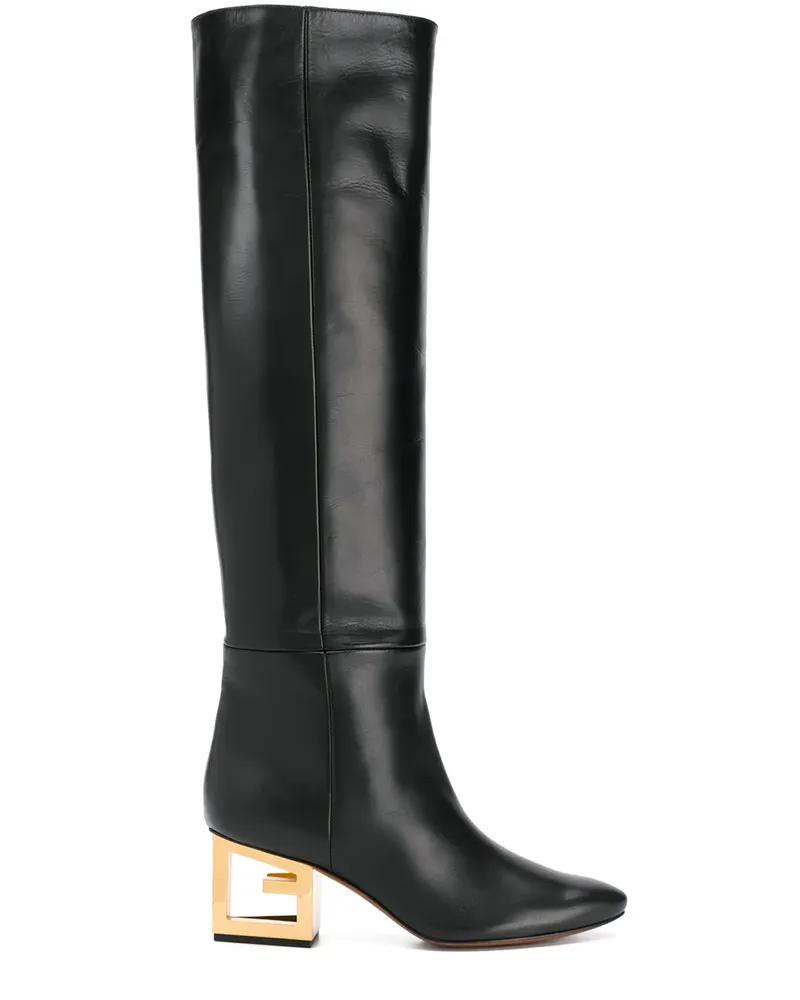Givenchy Stiefel mit Designabsatz - Schwarz Schwarz