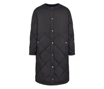 Gesteppter Blossom Mantel - Schwarz