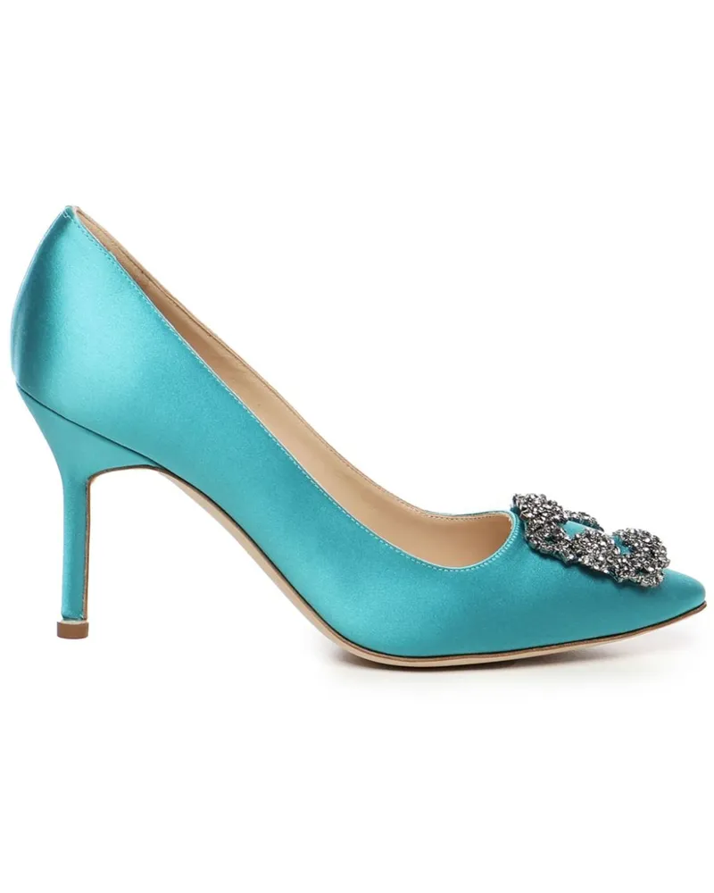 Manolo Blahnik Hangisli Pumps 90mm - Blau Blau