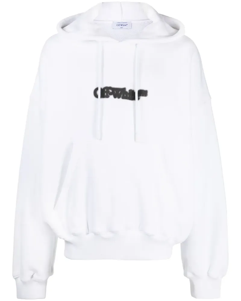 OFF-WHITE Hoodie mit Kordelzug - Weiß Weiß