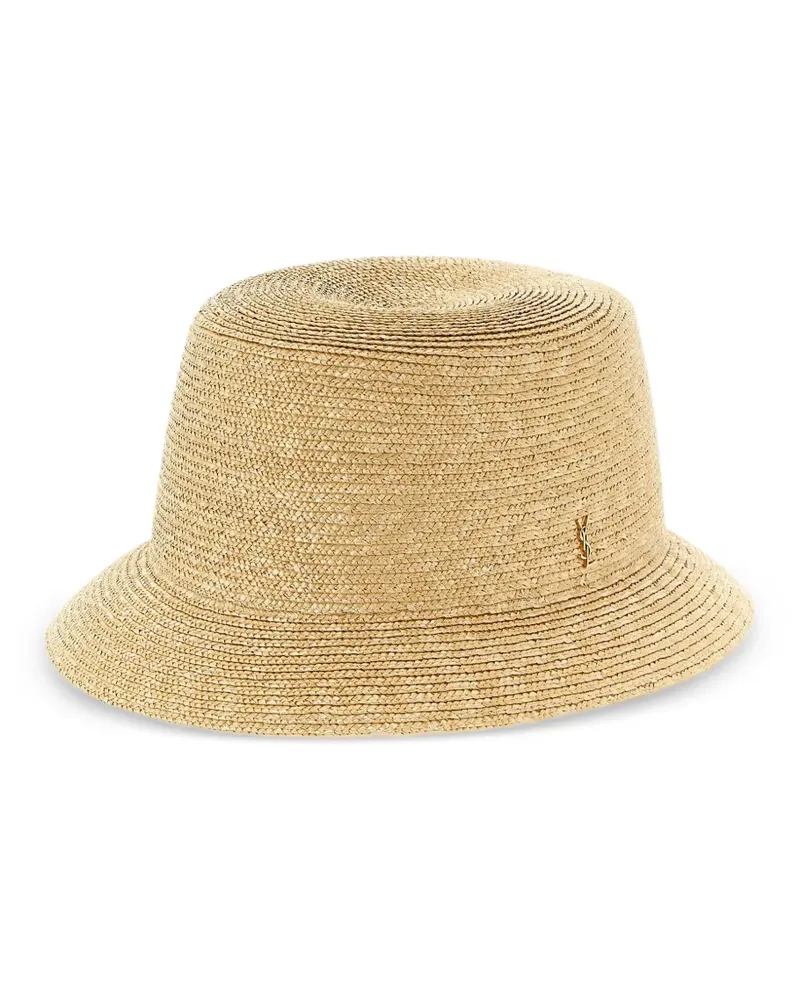 Saint Laurent Maglina Fischerhut aus Stroh - Nude Nude