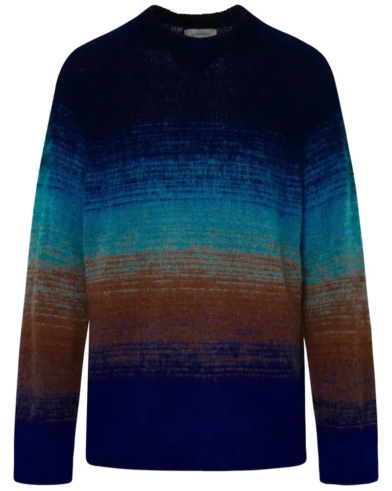 Laneus Pullover mit Farbverlauf-Optik - Blau Blau