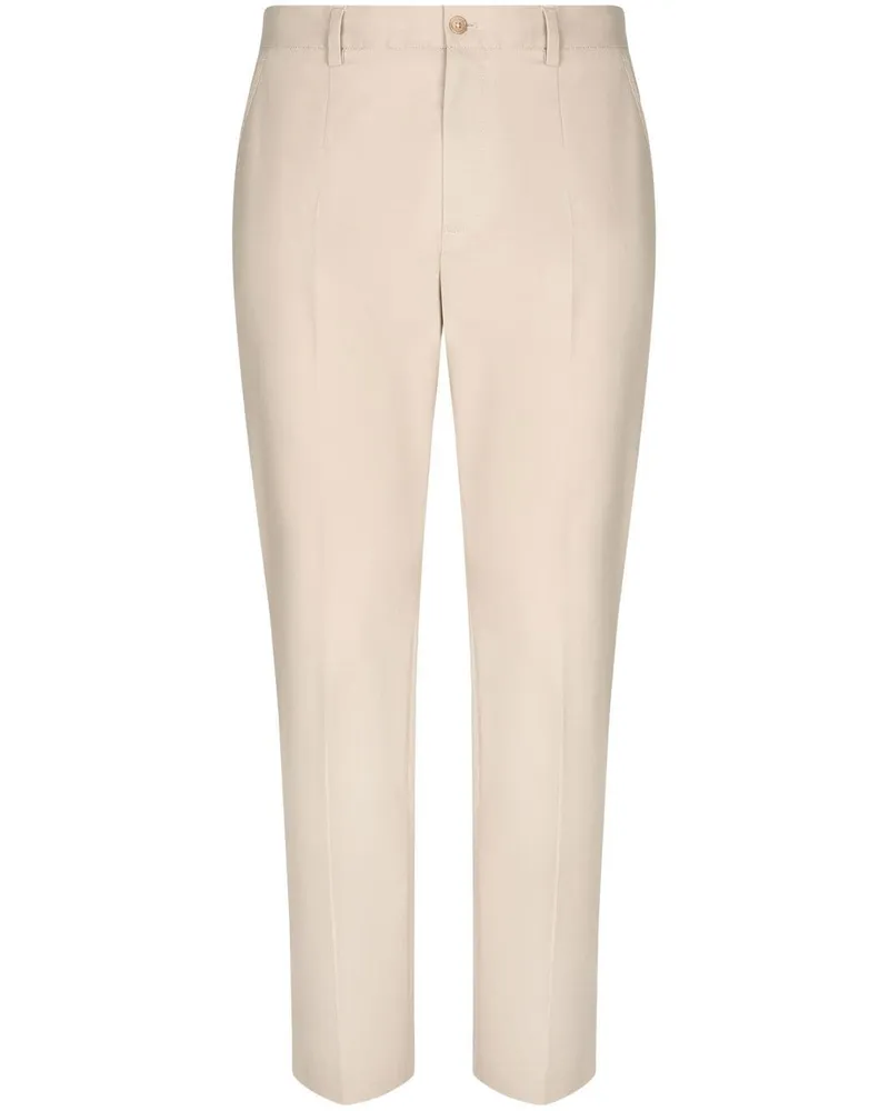 Dolce & Gabbana Hose mit Logo-Detail - Nude Nude