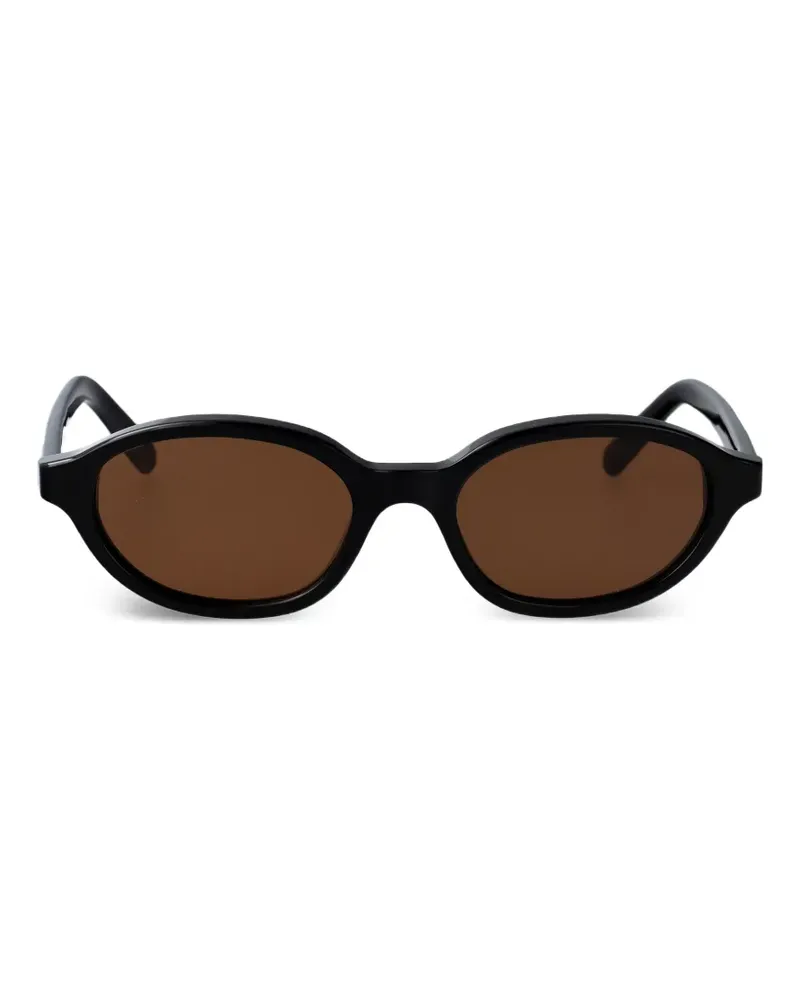 Maison Margiela Lunettes 2 oval-frame sunglasses - Schwarz Schwarz