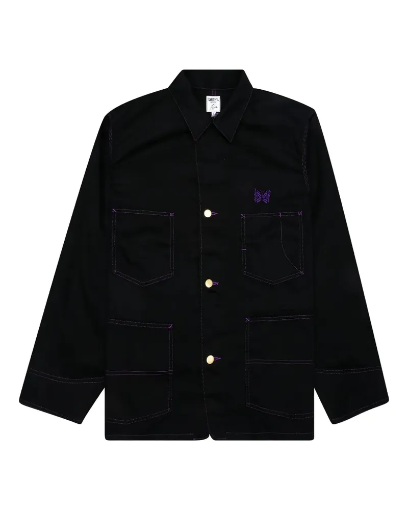 NEEDLES Twill-Hemdjacke - Schwarz Schwarz