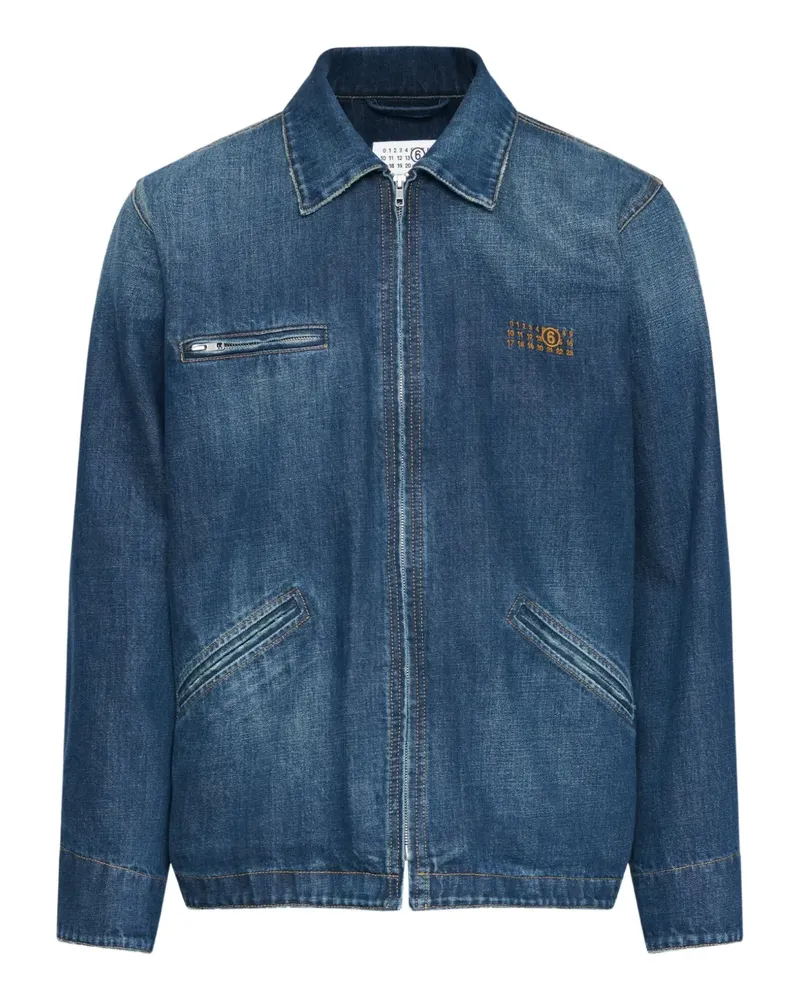 Maison Margiela Jeansjacke mit Reißverschluss - Blau Blau