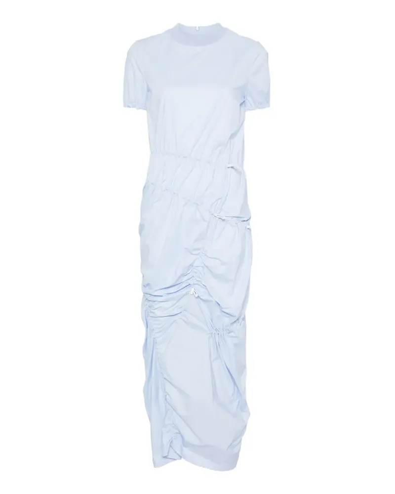 Moschino gathered midi dress - Blau Blau