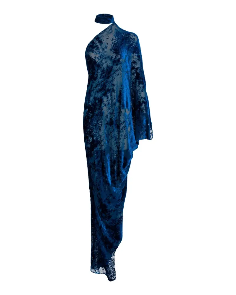 Silvia Tcherassi Anya One-Shoulder-Kleid - Blau Blau