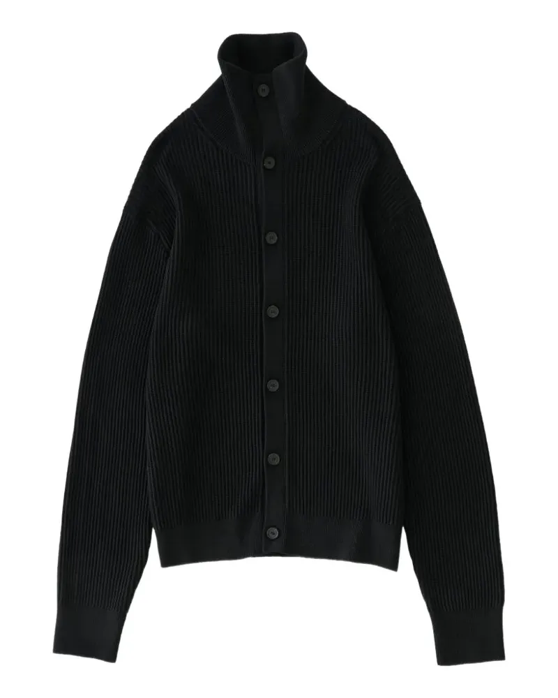Studio Nicholson Oran Cardigan mit Stehkragen - Schwarz Schwarz