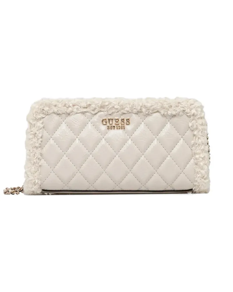 Guess Cristi quilted cross body bag - Nude Nude