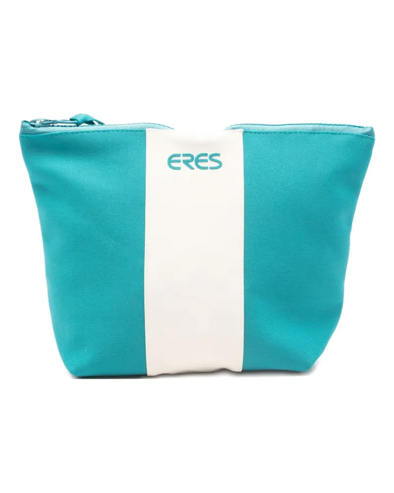 Eres stripe zip beach pouch - Blau Blau