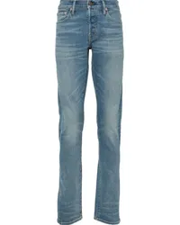 Tom Ford Halbhohe Slim-Fit-Jeans Blau