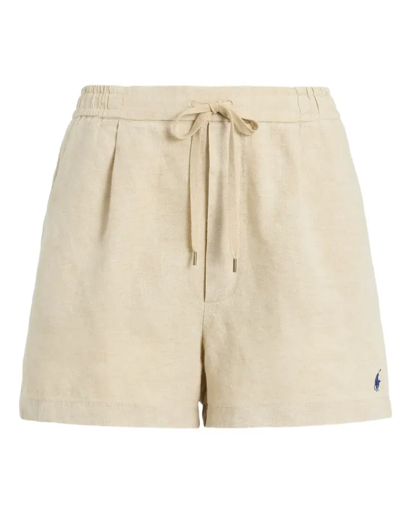 Ralph Lauren pleated drawstring shorts - Nude Nude