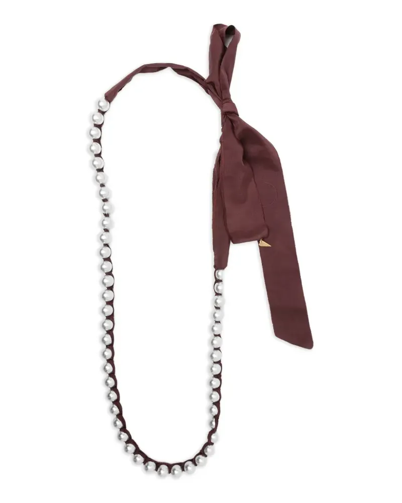 forte_forte beaded necklace - Silber Silber