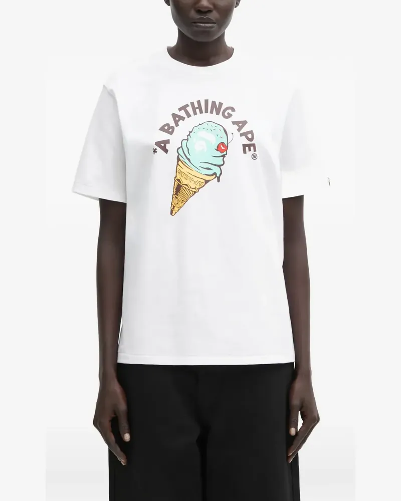 BAPE Ice Cream graphic-print T-shirt - Weiß Weiß