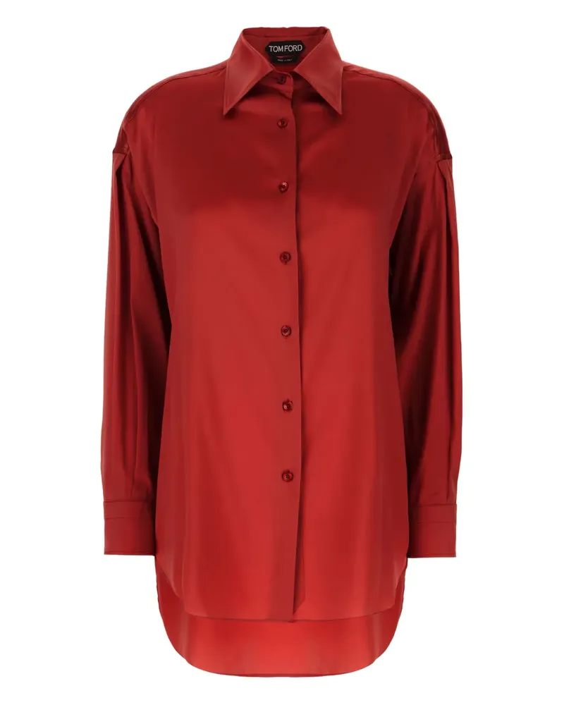 Tom Ford Hemd aus Seide - Rot Rot
