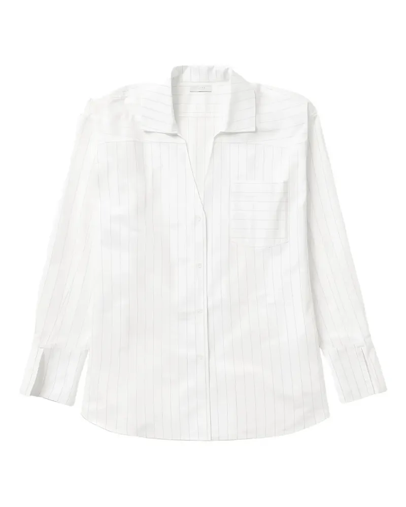 1989 STUDIO striped mini shirt dress - Weiß Weiß