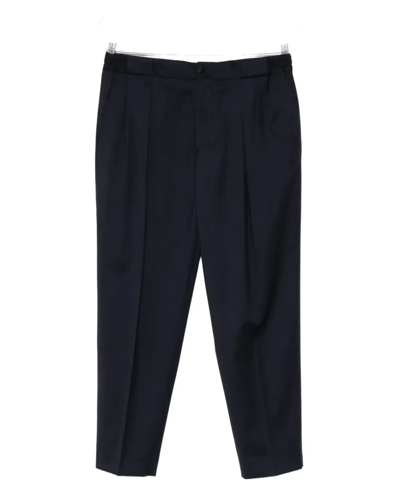 Manuel Ritz wool blend straight-leg trousers - Blau Blau