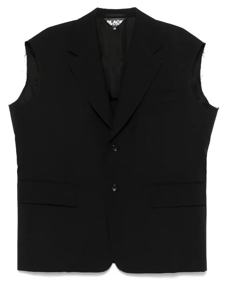 Comme des Garçons Ärmelloser Blazer - Schwarz Schwarz