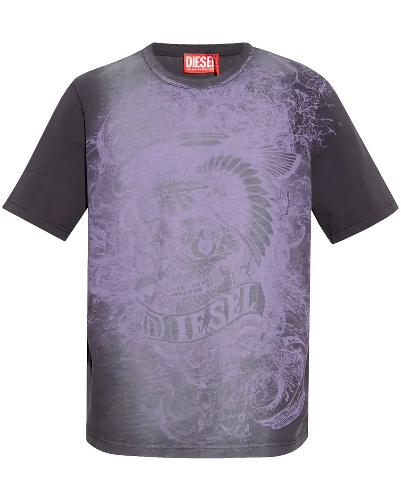 Diesel T-Adjust Q5 T-Shirt - Violett Violett