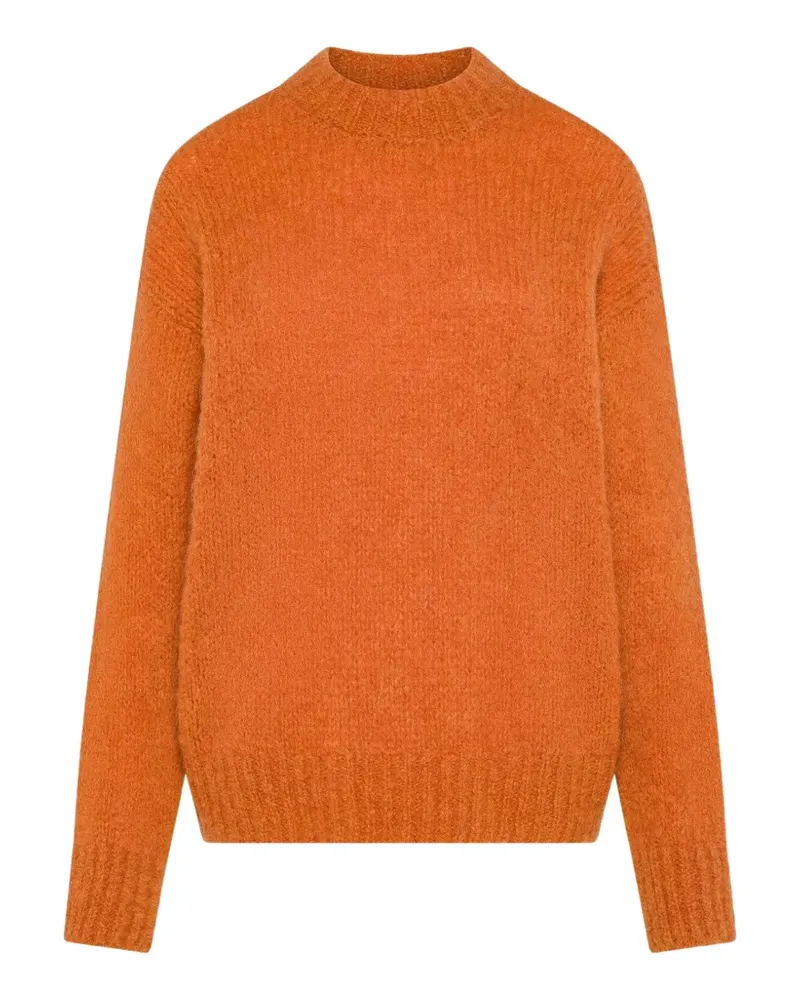 Seventy ribbed-knit drop-shoulder sweater - Orange Orange