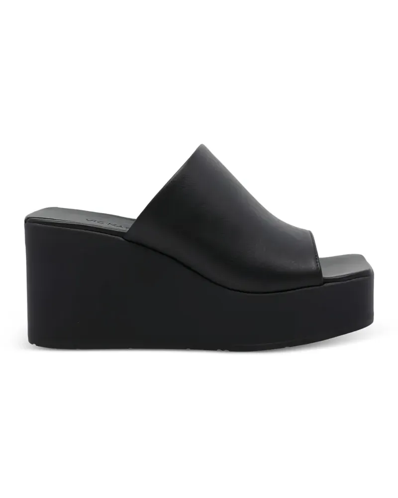 Vic Matié K10_Block platform wedge sandals - Schwarz Schwarz