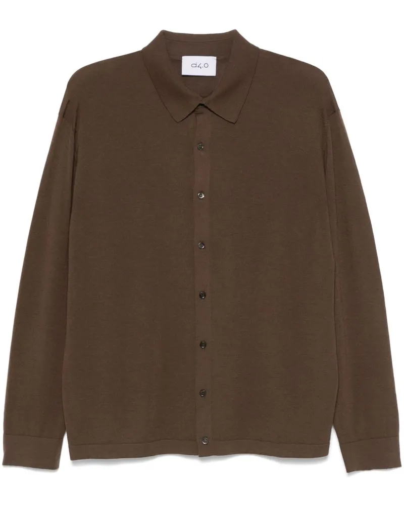 D4.0 Klassischer Cardigan - Braun Braun