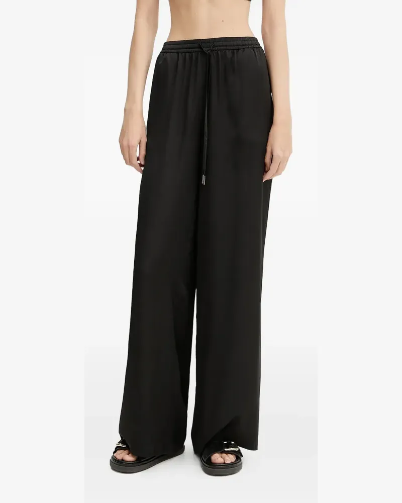 Guess Wide-Leg-Hose mit Kordelzug - Schwarz Schwarz
