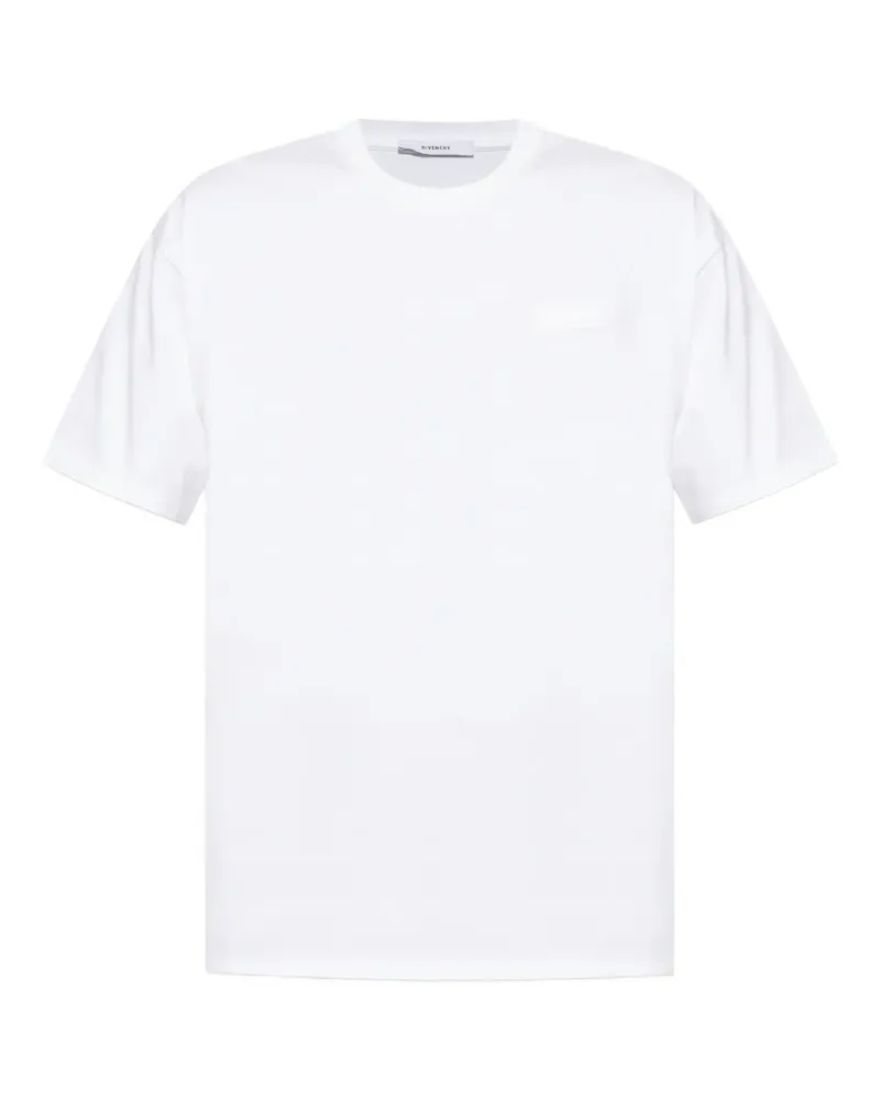 Givenchy T-Shirt mit Logo-Patch - Weiß Weiß